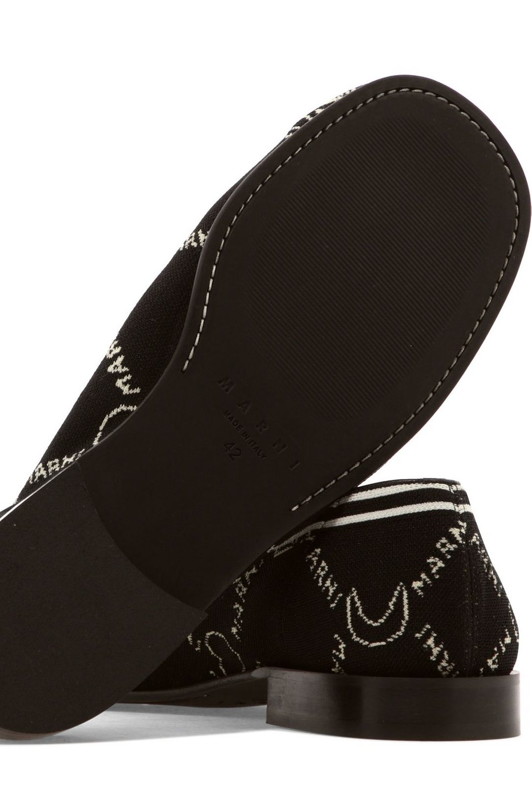 Marni Jacquard Knitted Moccasins