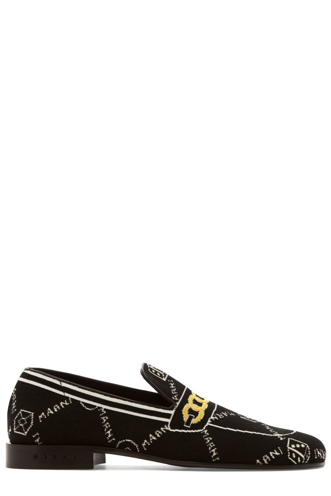 Marni Jacquard Knitted Moccasins
