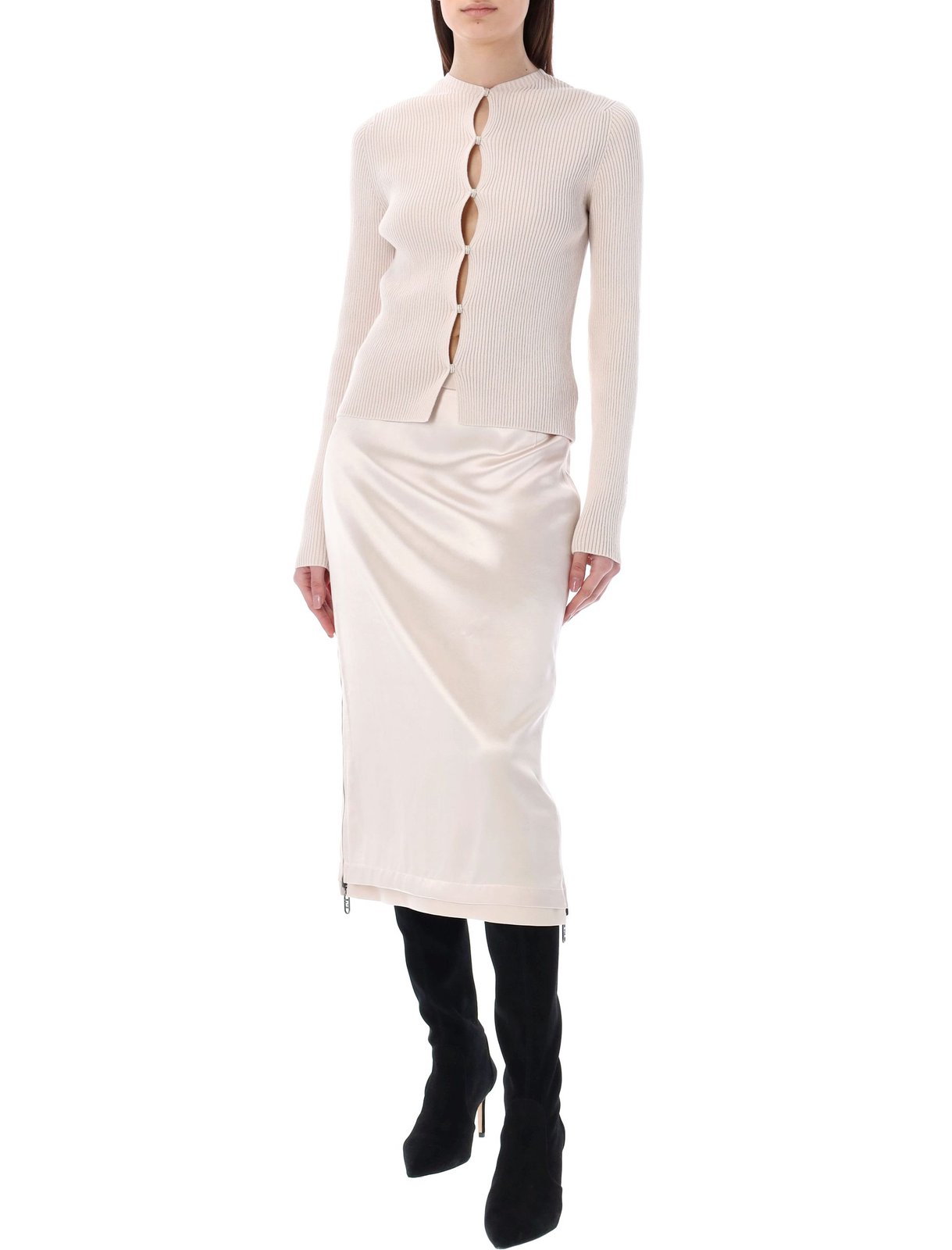 Fendi Buttoned Long-Sleeved Cardigan 5 Fendi Buttoned Long-Sleeved Cardigan