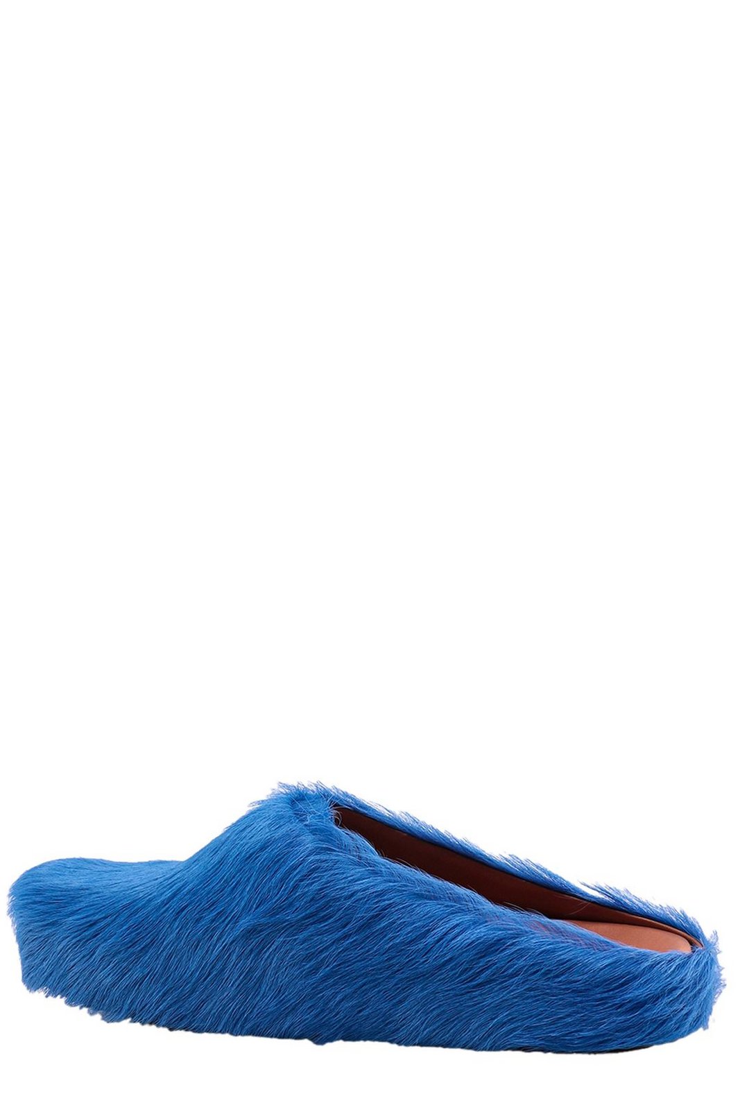 Marni Round Toe Slip-On Slippers