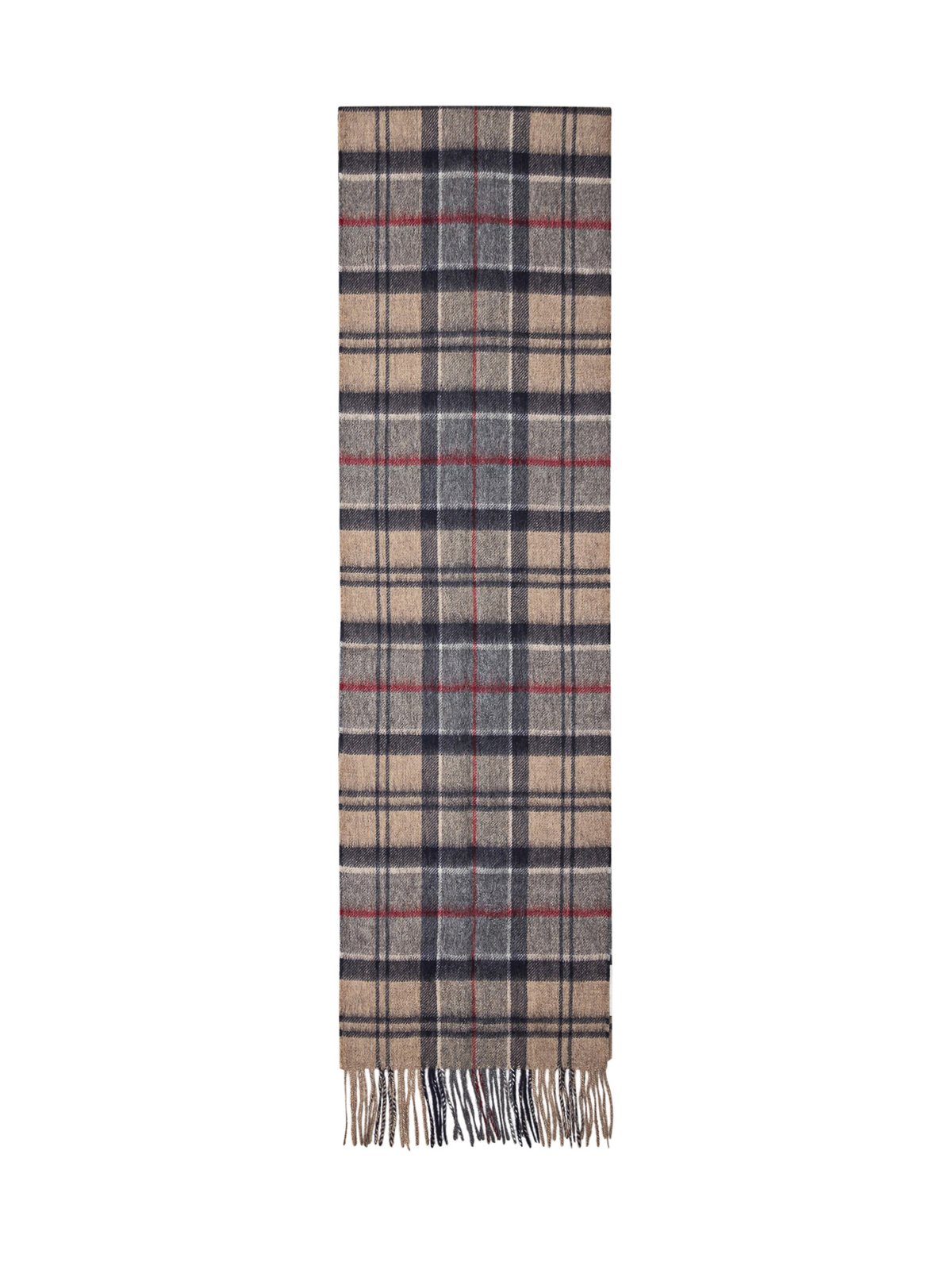 Barbour Logo Patch Checked Scarf