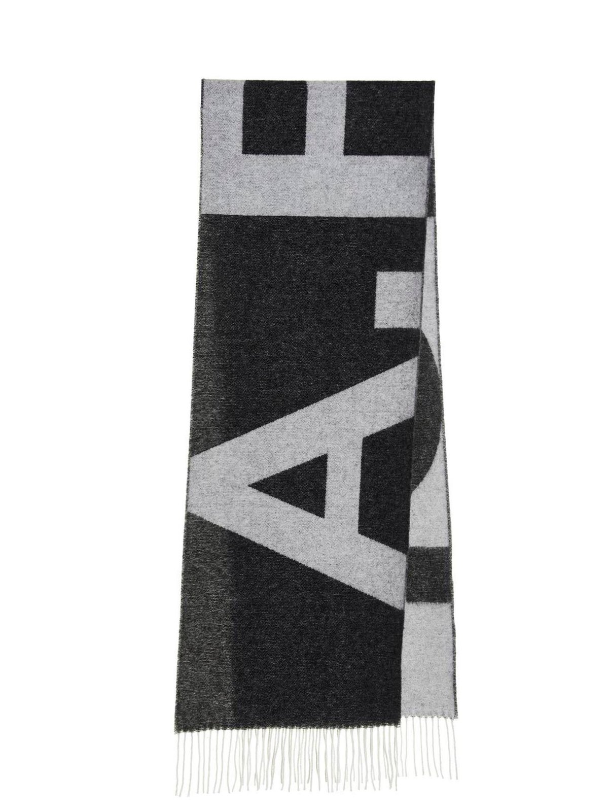 A.P.C. Logo Detailed Fringed Scarf