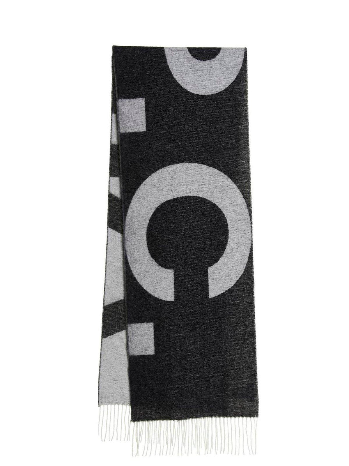 A.P.C. Logo Detailed Fringed Scarf