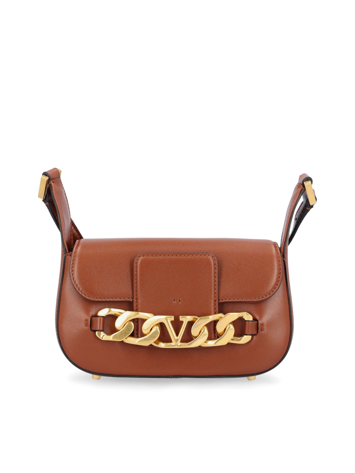 Valentino VLogo Plaque Chain-Link Shoulder Bag 2 Valentino VLogo Plaque Chain-Link Shoulder Bag