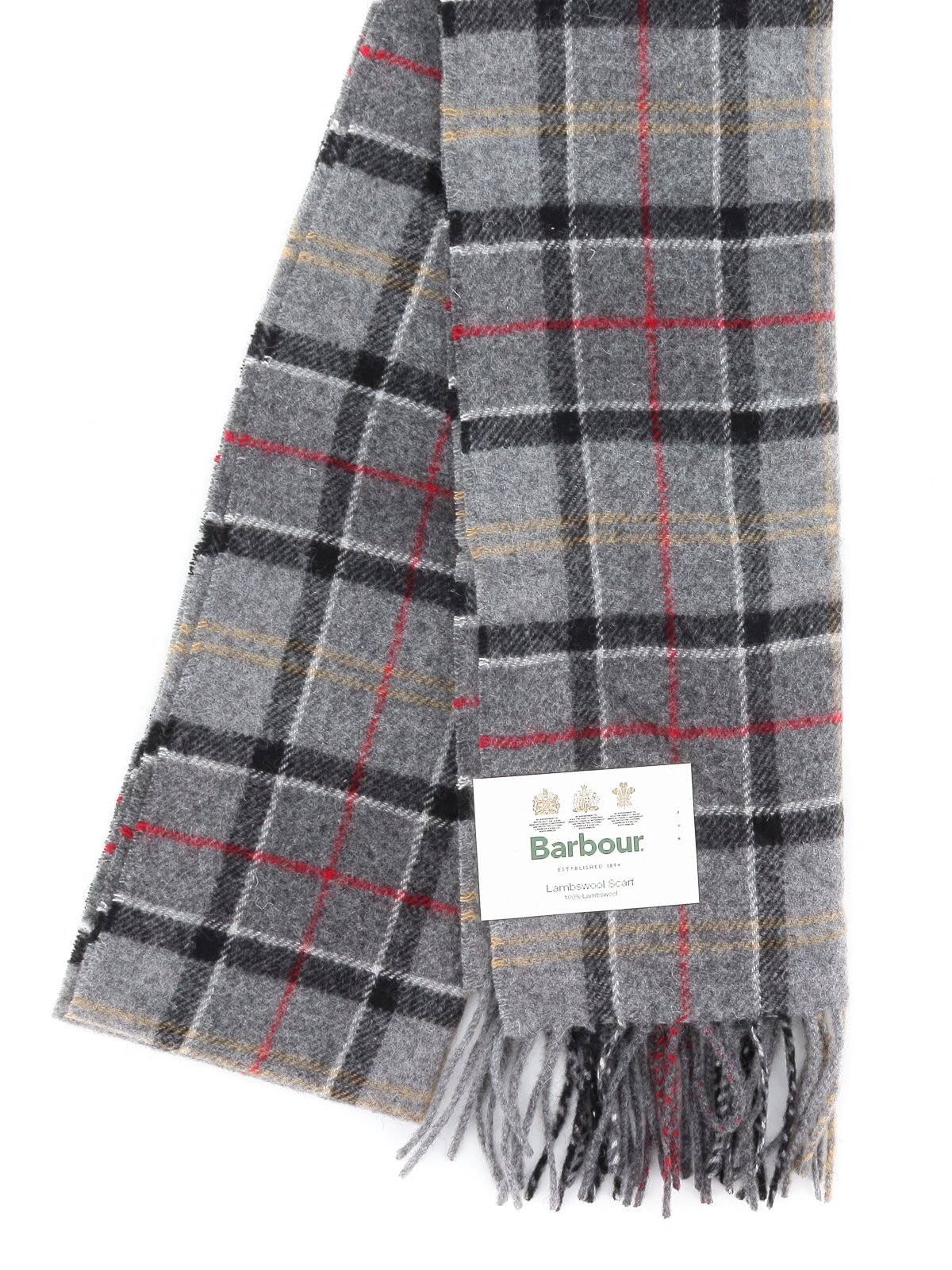 Barbour Tartan Fringed Scarf