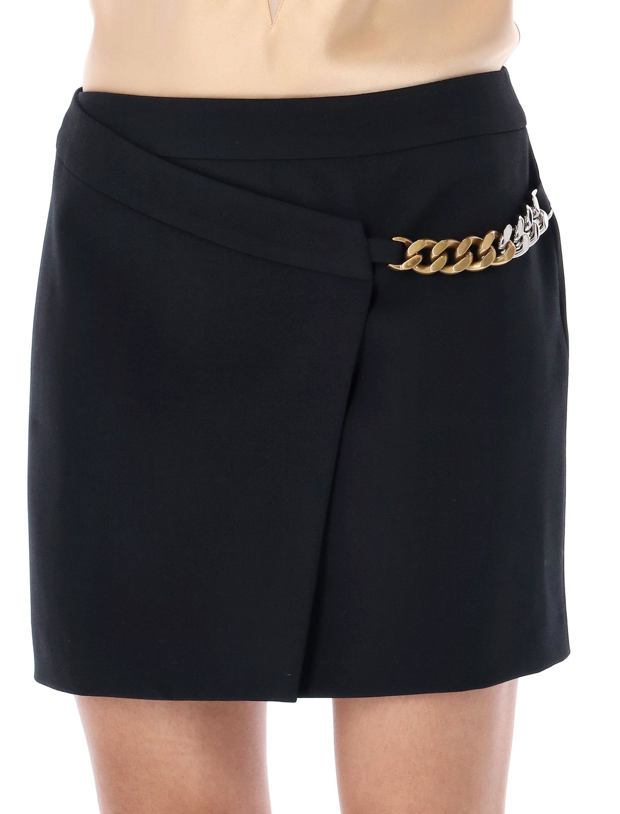 Stella McCartney Falabella Chain Wrap Mini Skirt