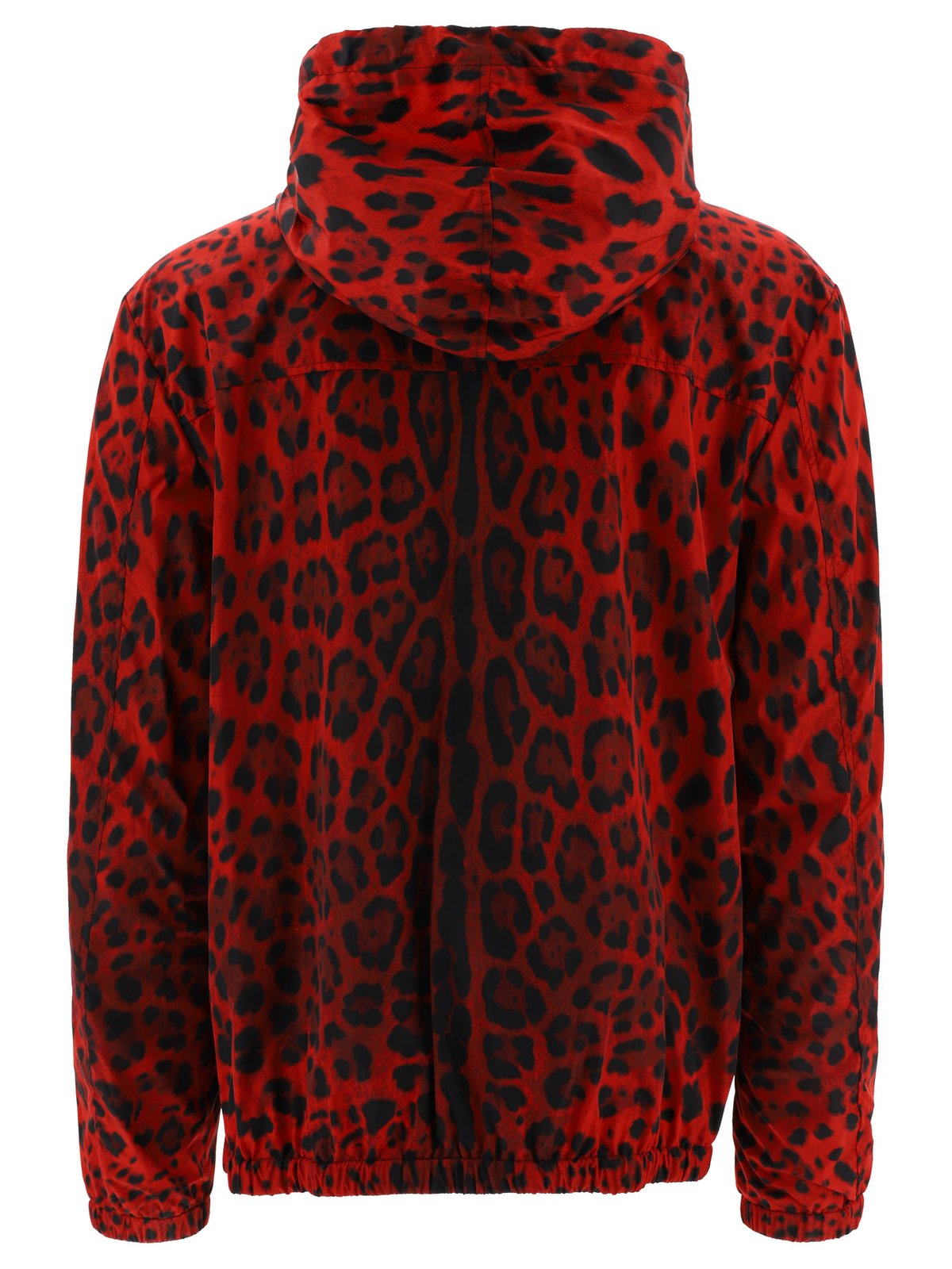 Dolce & Gabbana Leopard Printed Hooded Jacket