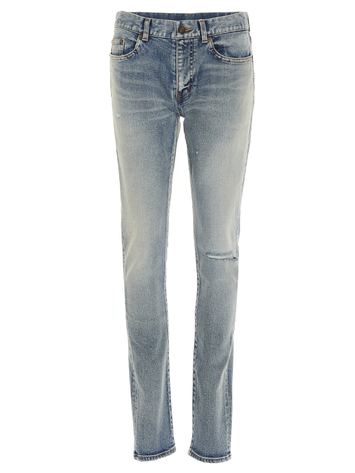 Saint Laurent Distressed Skinny Jeans