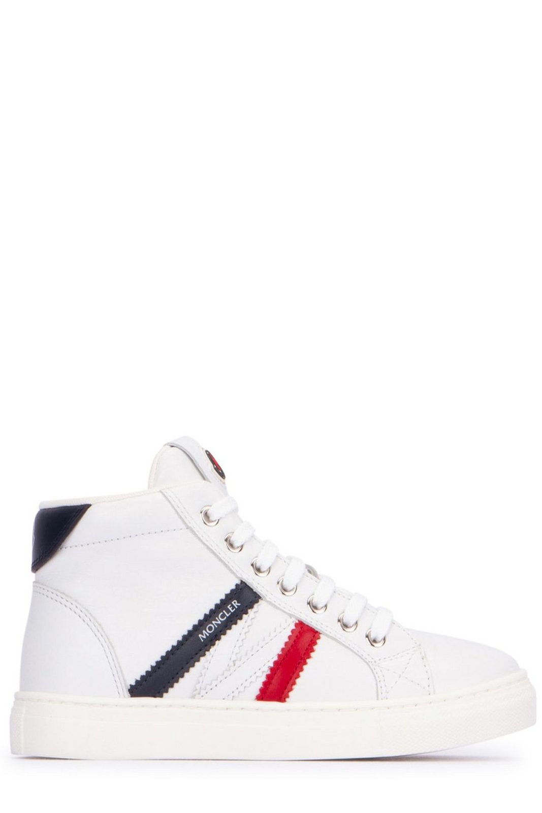 Moncler Enfant High Top Lace-Up Sneakers