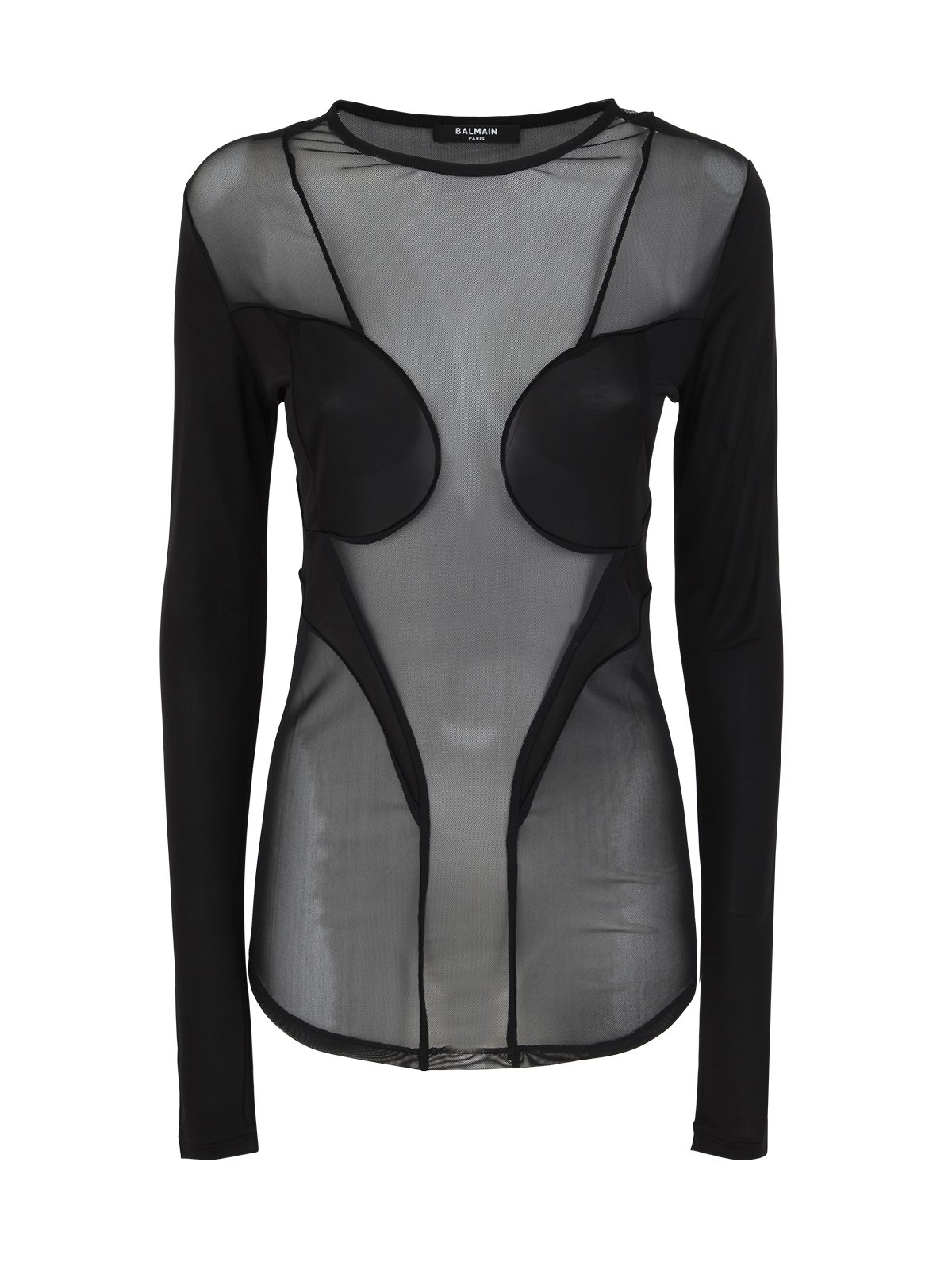 Balmain Mesh Long Sleeved Top 2 Balmain Mesh Long Sleeved Top