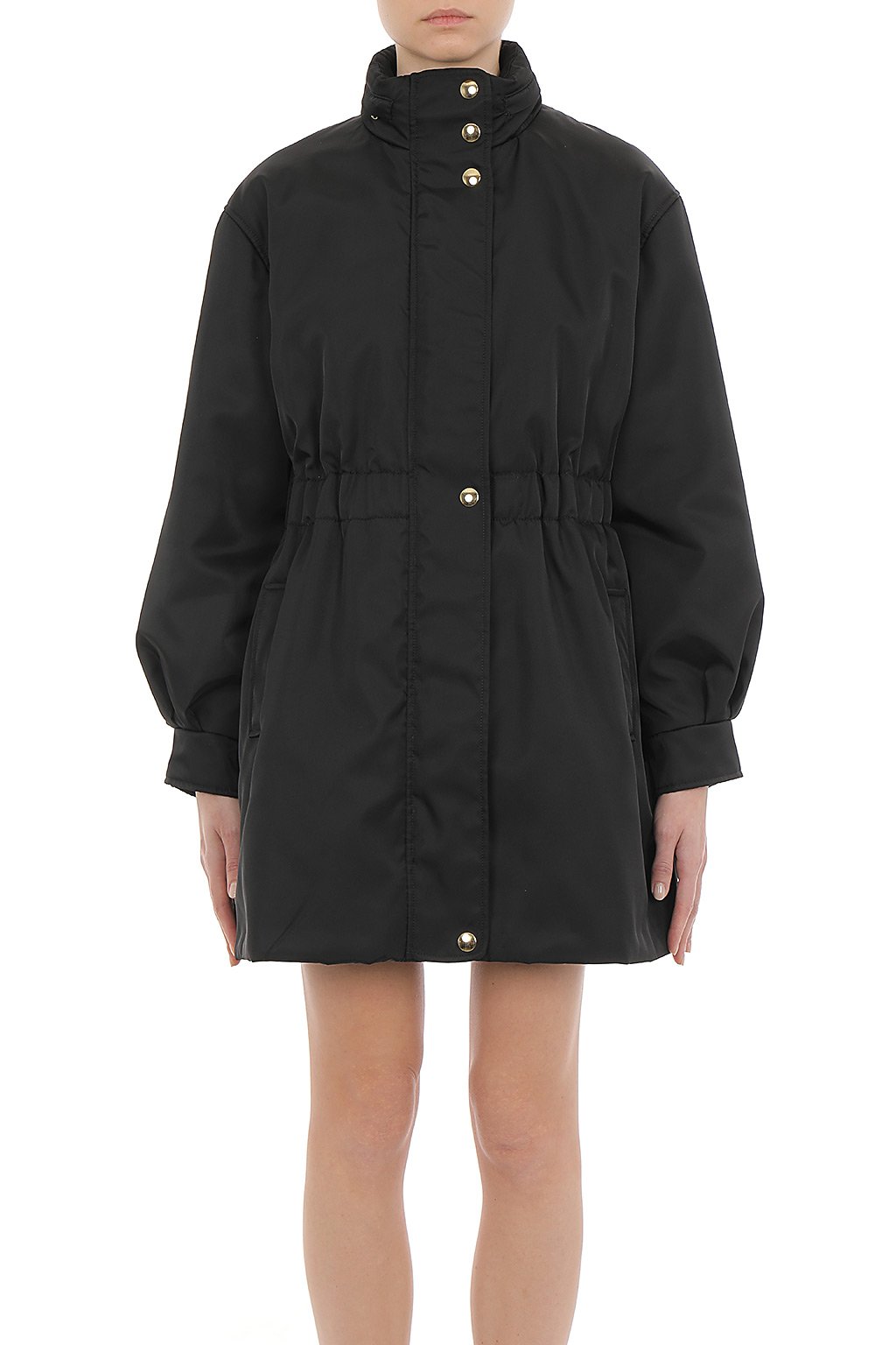 Moschino Logo Charms Elasticated-Waist Coat