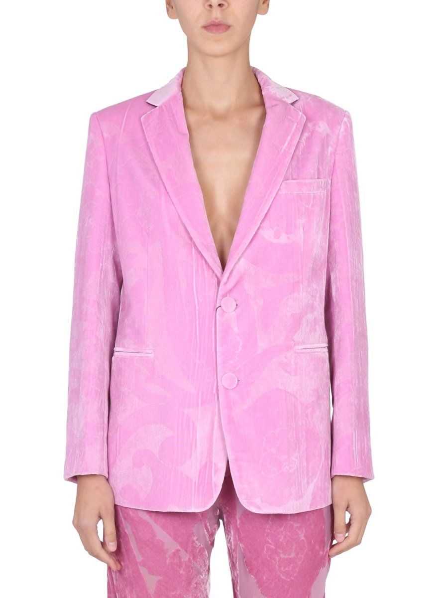 Etro Maxi Paisley Pattern Velvet Jacket