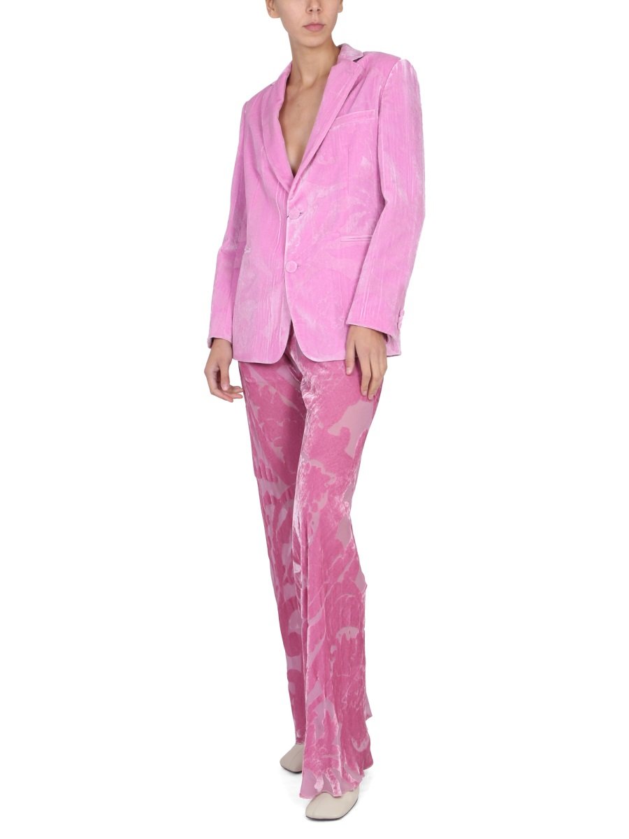Etro Maxi Paisley Pattern Velvet Jacket