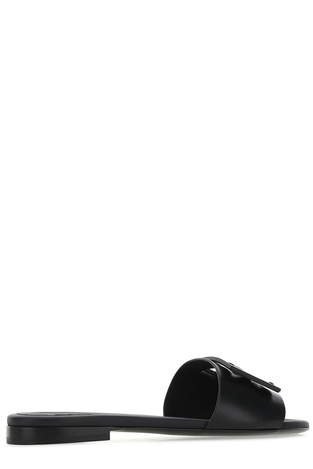 Fendi FF Logo Plaque Open-Toe Sandals