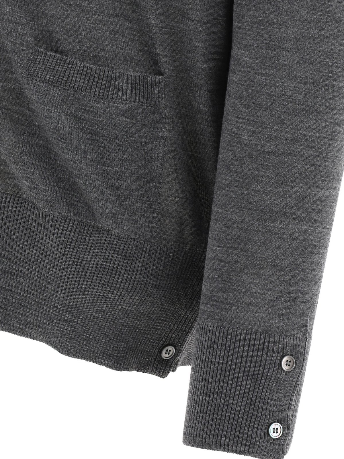 Thom Browne 4-Bar V-Neck Knitted Cardigan
