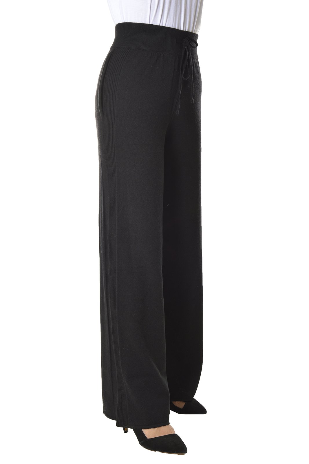 Alberta Ferretti Ribbed Hem Drawstring Pants 1 Alberta Ferretti Ribbed Hem Drawstring Pants