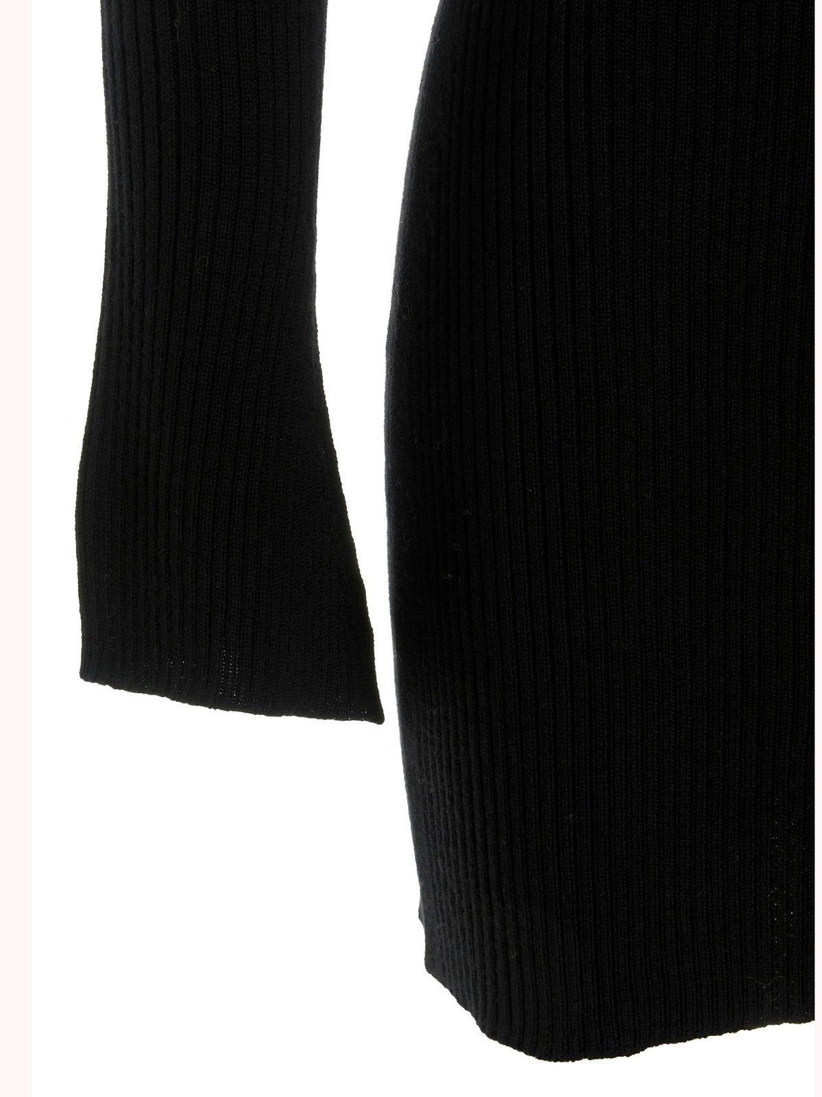 Blumarine Rose Detailed Long Sleeve Dress