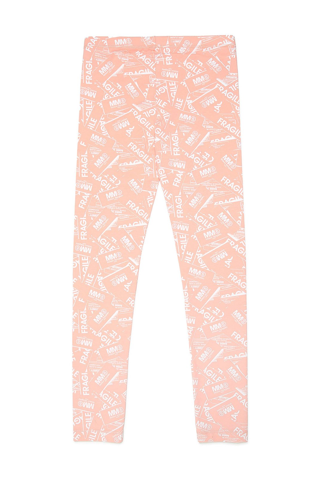 MM6 Maison Margiela Kids Allover Logo Printed Leggings 2 MM6 Maison Margiela Kids Allover Logo Printed Leggings