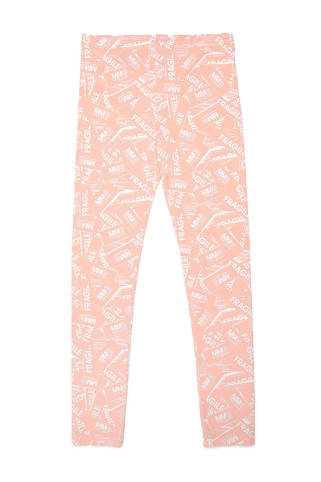 MM6 Maison Margiela Kids Allover Logo Printed Leggings 3 MM6 Maison Margiela Kids Allover Logo Printed Leggings
