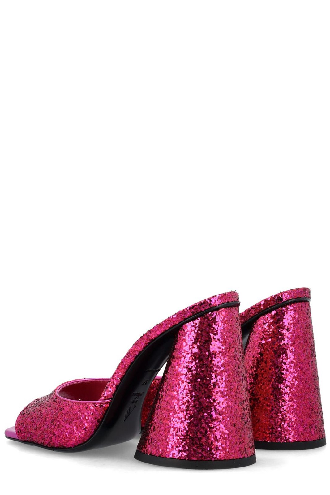 The Attico Luz Glitter Slip-On Mules