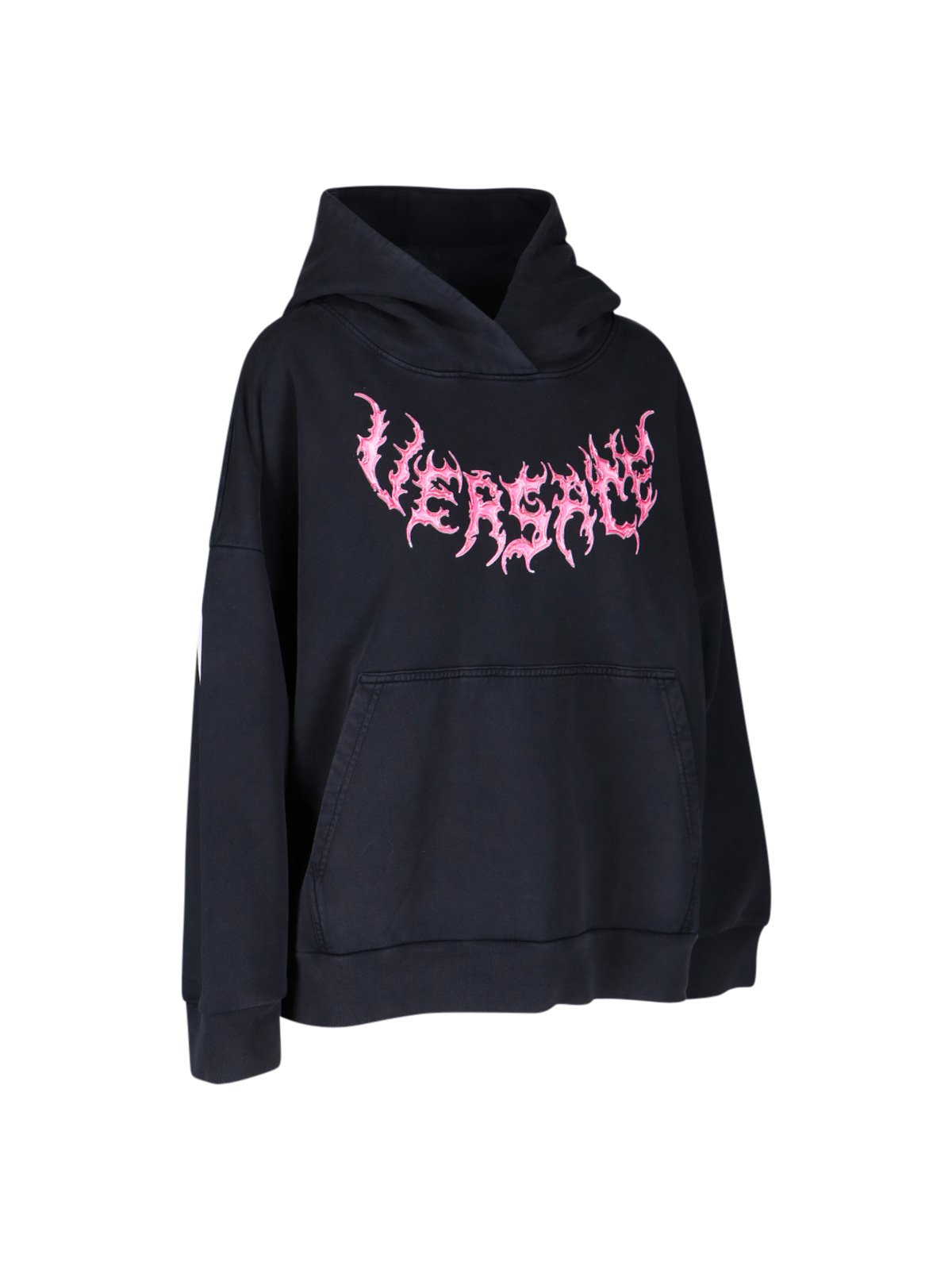Versace Logo Printed Long Sleeved Hoodie 4 Versace Logo Printed Long Sleeved Hoodie