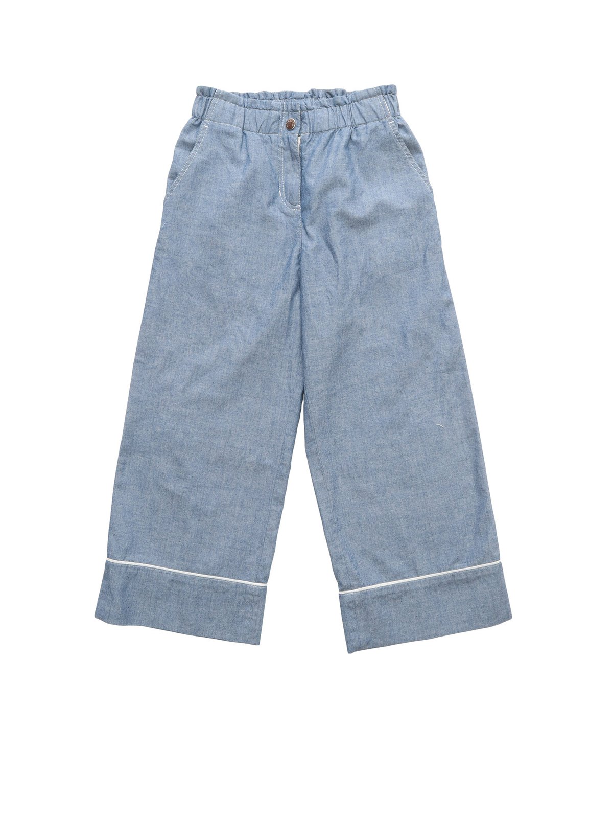 Moncler Enfant Logo Patch Elasticated-Waist Jeans