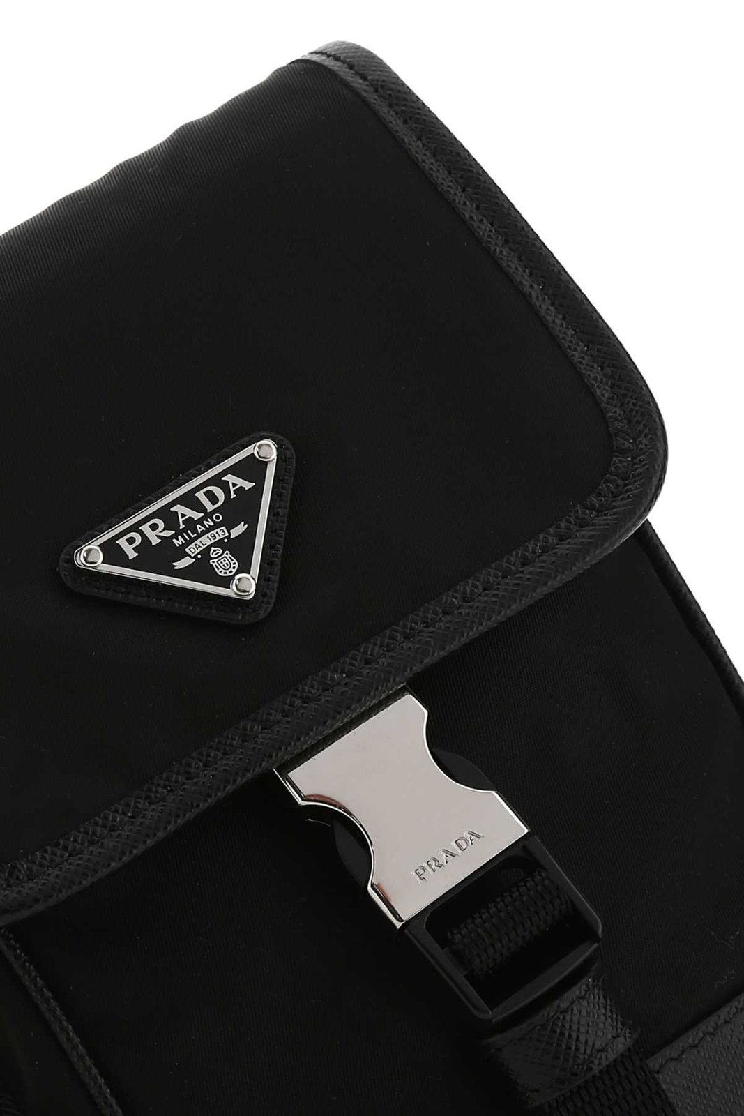Prada Logo Plaque Lanyard Telefoonhoesje