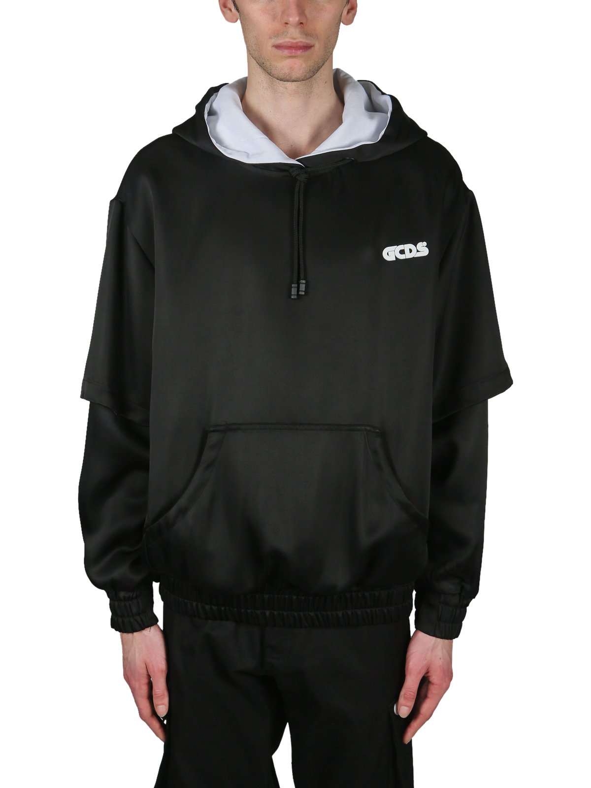 GCDS-sweatshirt met dubbele capuchon