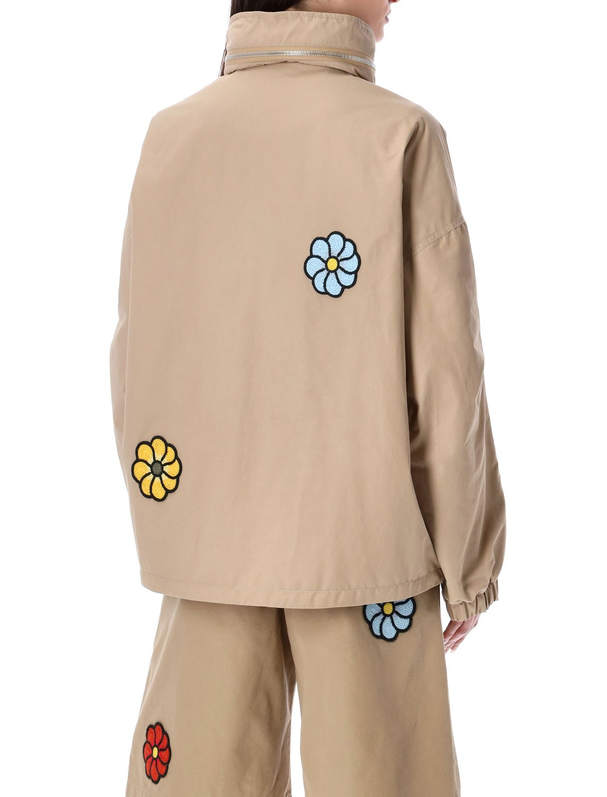 Moncler X JW Anderson Floral gedetailleerde jas