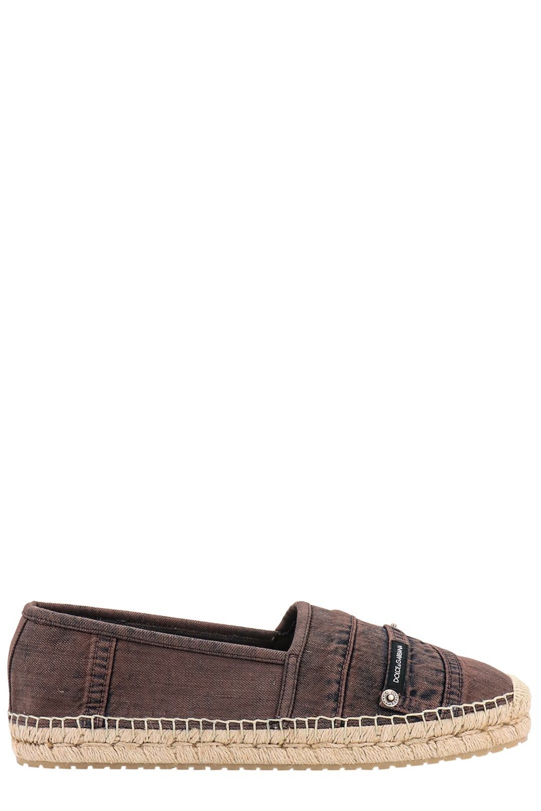 Dolce & Gabbana denim espadrilles met logopatch 2 Dolce & Gabbana denim espadrilles met logopatch