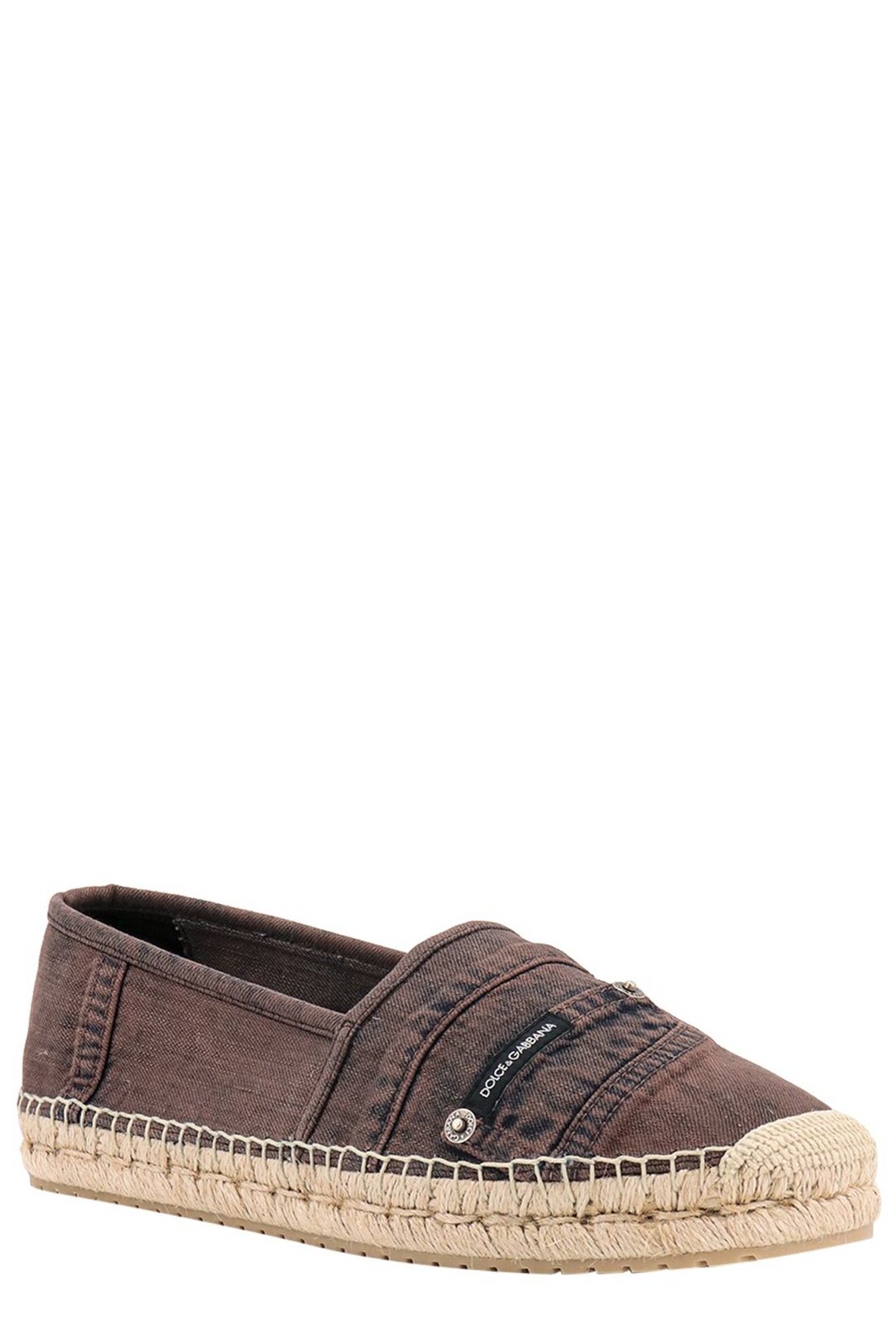 Dolce & Gabbana denim espadrilles met logopatch 3 Dolce & Gabbana denim espadrilles met logopatch