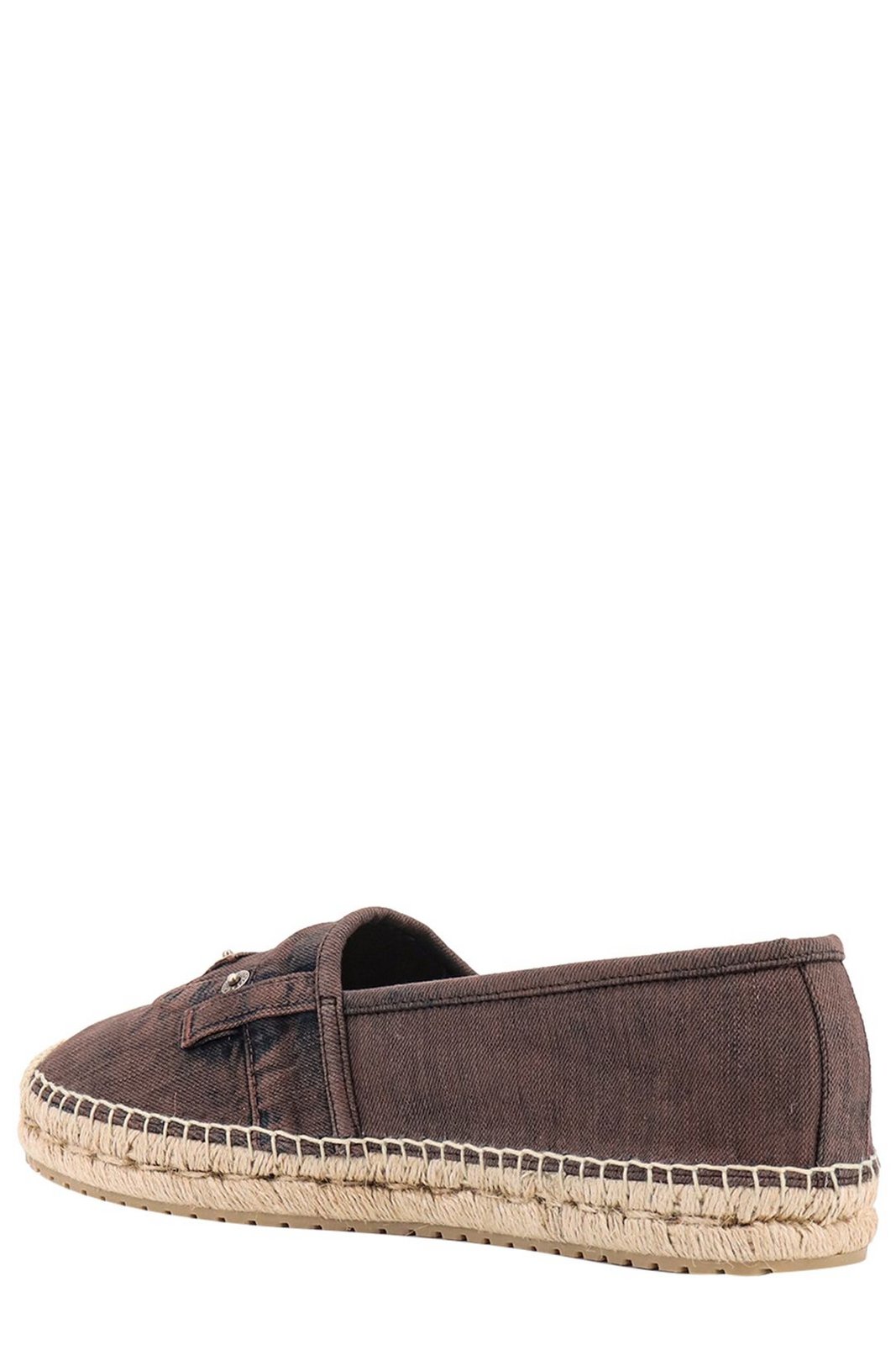 Dolce & Gabbana denim espadrilles met logopatch 4 Dolce & Gabbana denim espadrilles met logopatch