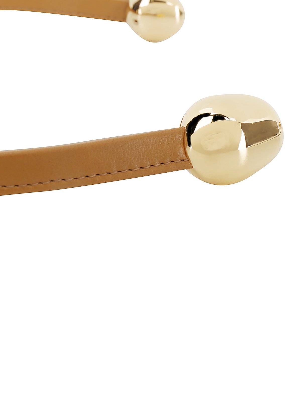 Bottega Veneta lederen open ketting