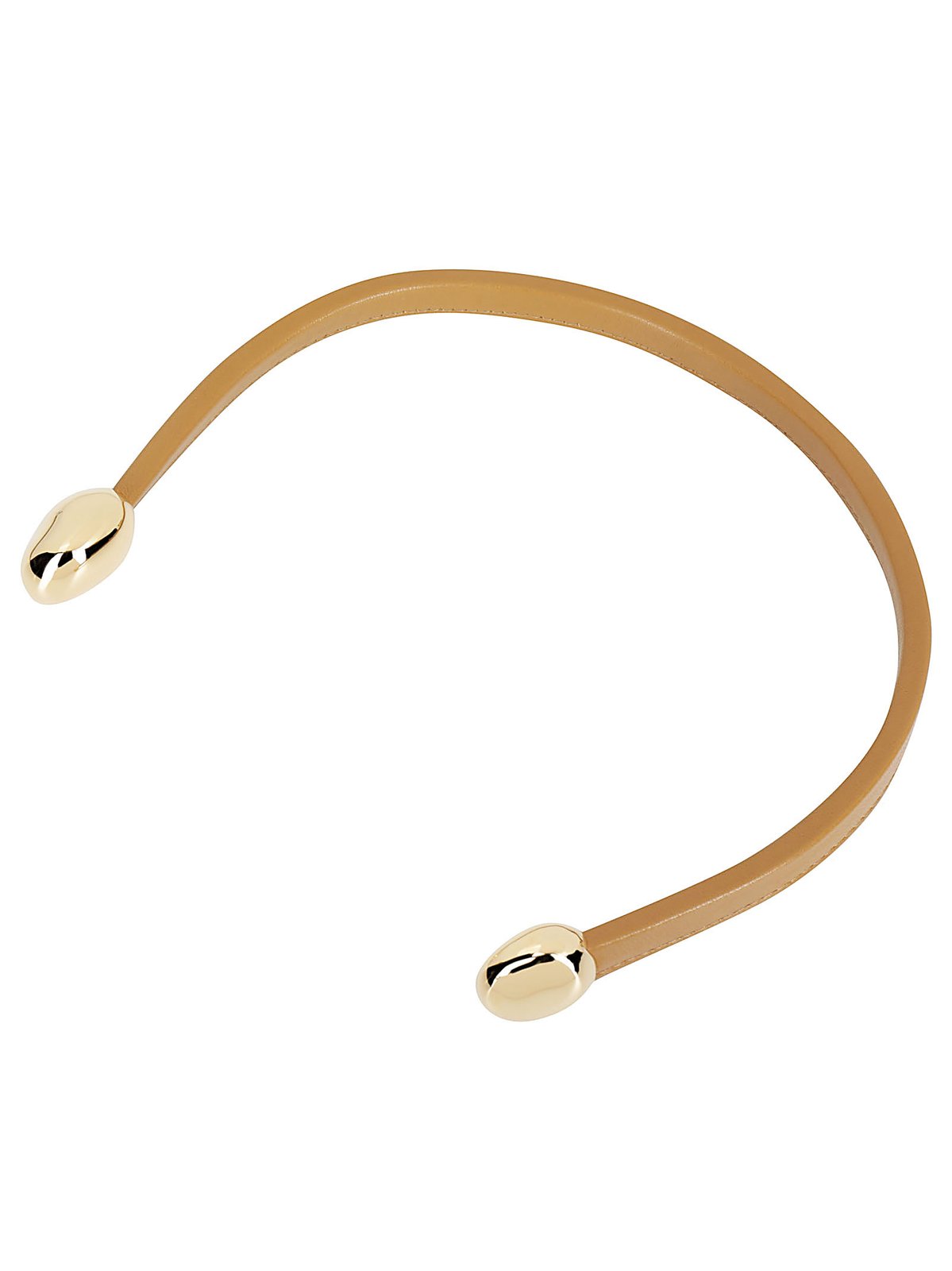 Bottega Veneta lederen open ketting