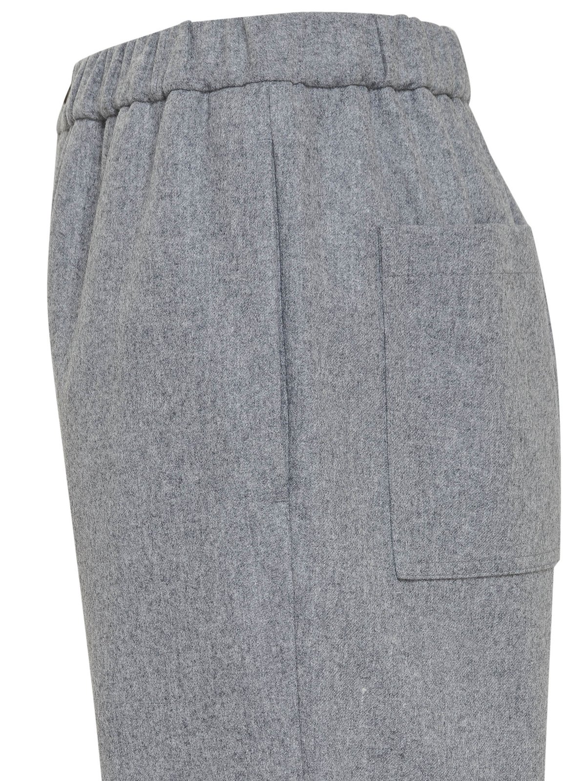 Jil Sander broek met hoge taille en taps toelopende pijpen