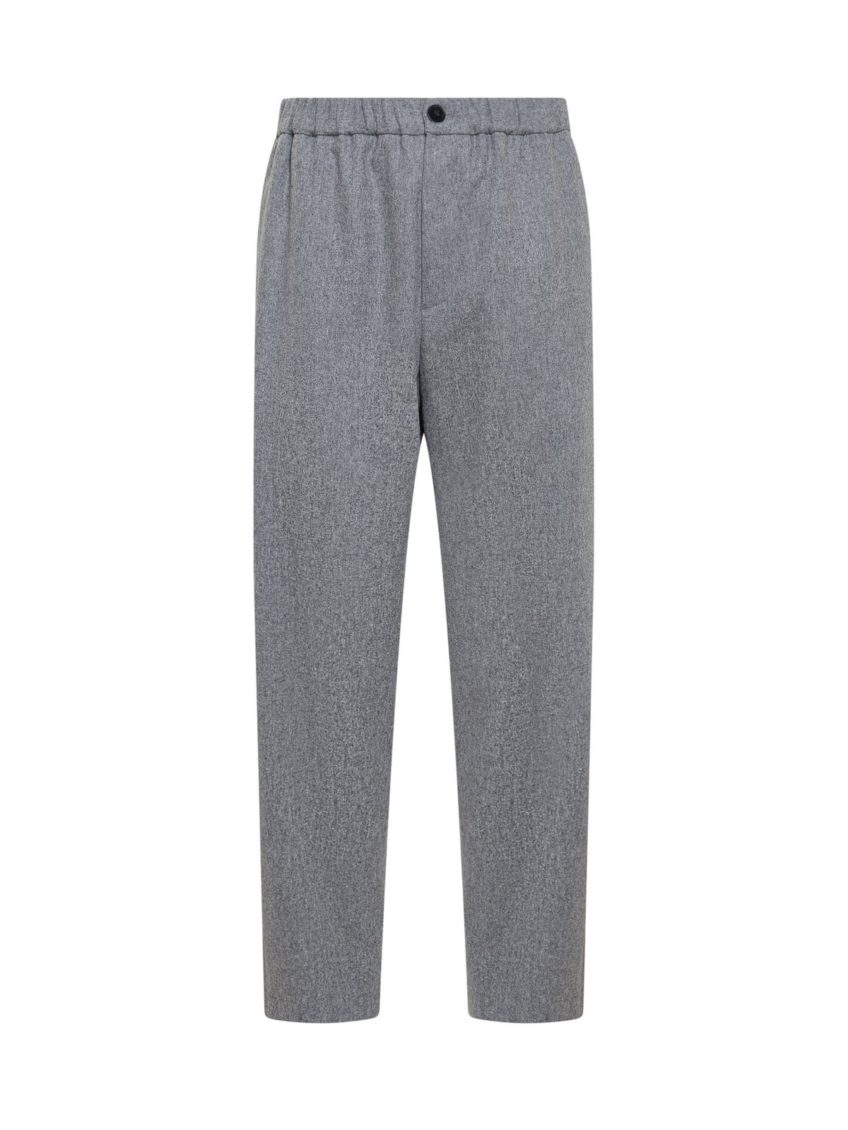 Jil Sander broek met hoge taille en taps toelopende pijpen