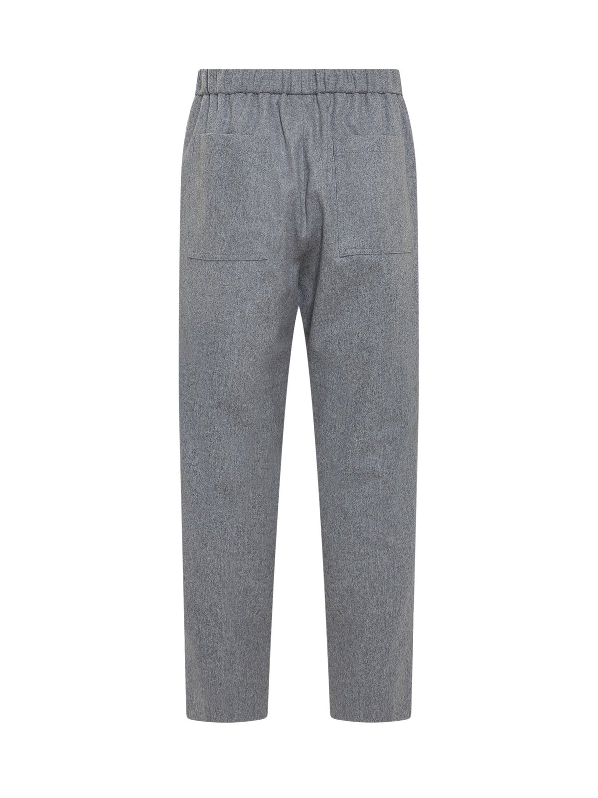 Jil Sander broek met hoge taille en taps toelopende pijpen