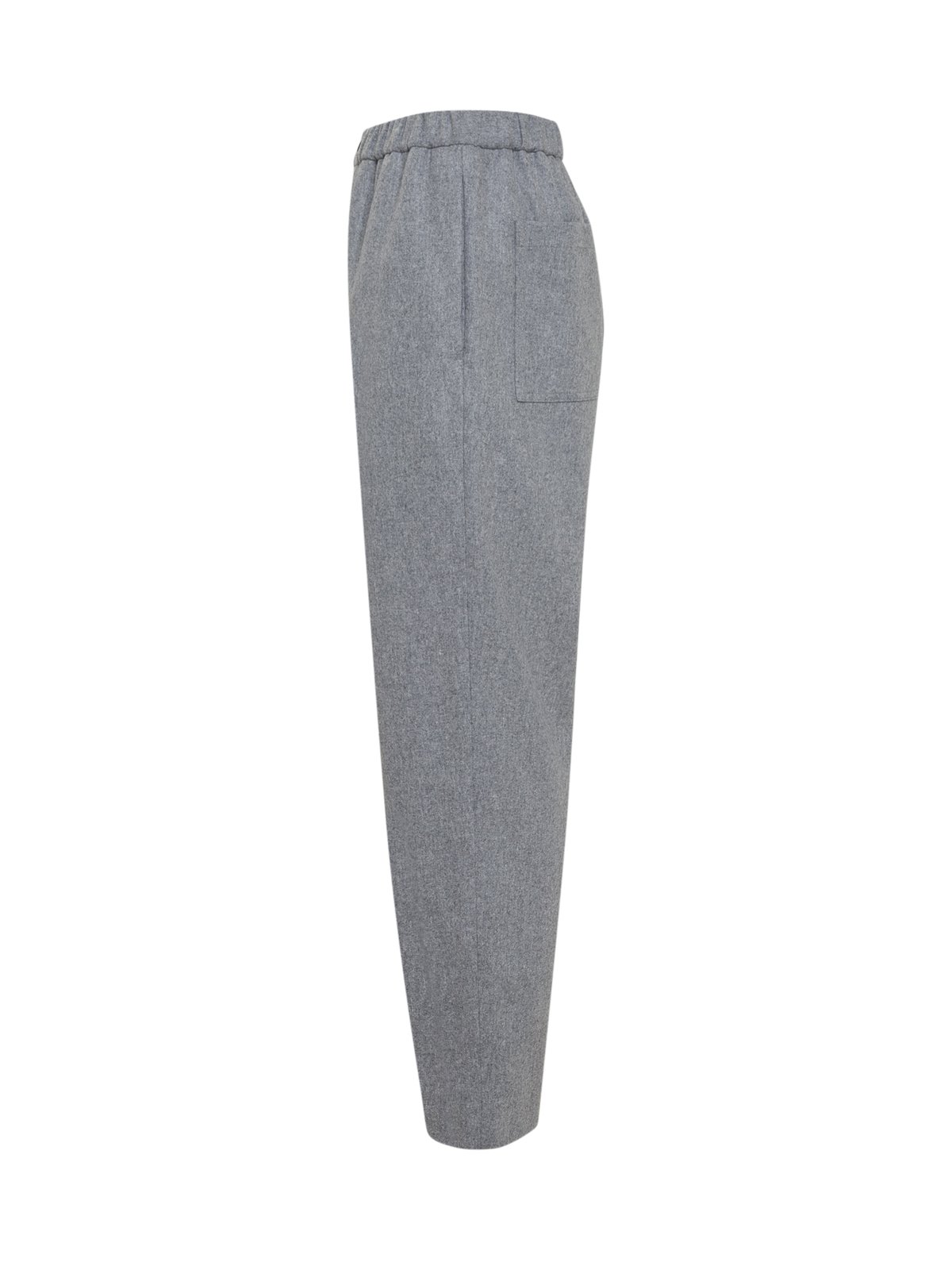 Jil Sander broek met hoge taille en taps toelopende pijpen