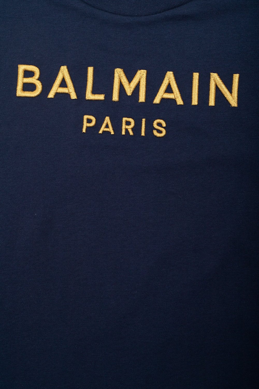 Balmain T-shirt met ronde hals en geborduurd logo voor kinderen