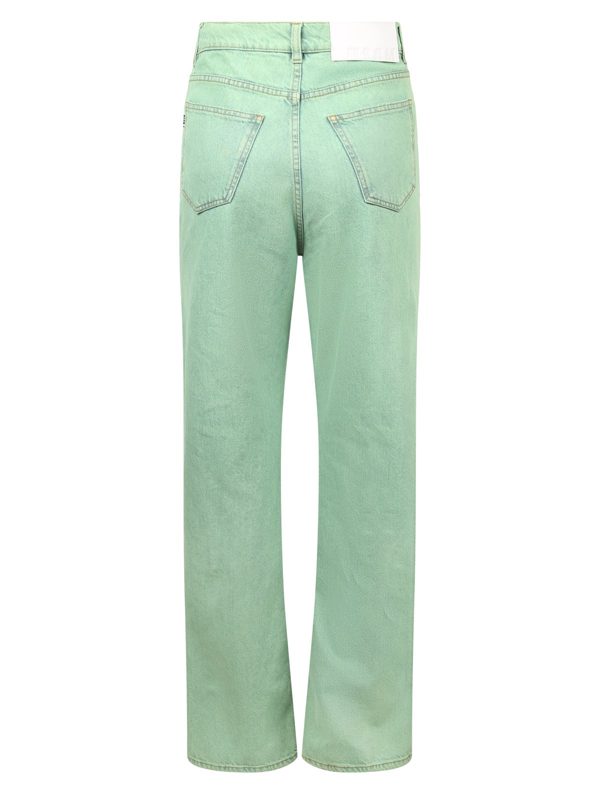 MSGM Distressed Straight-Leg Jeans