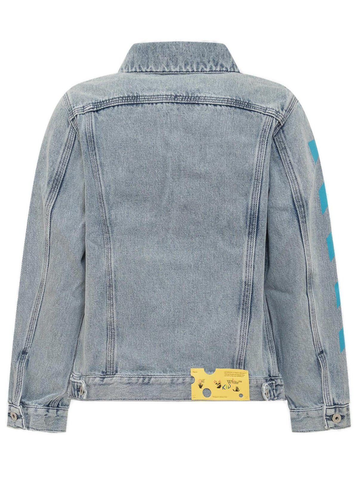 Off-White Kids Diag-Stripe Printed Denim Jacket