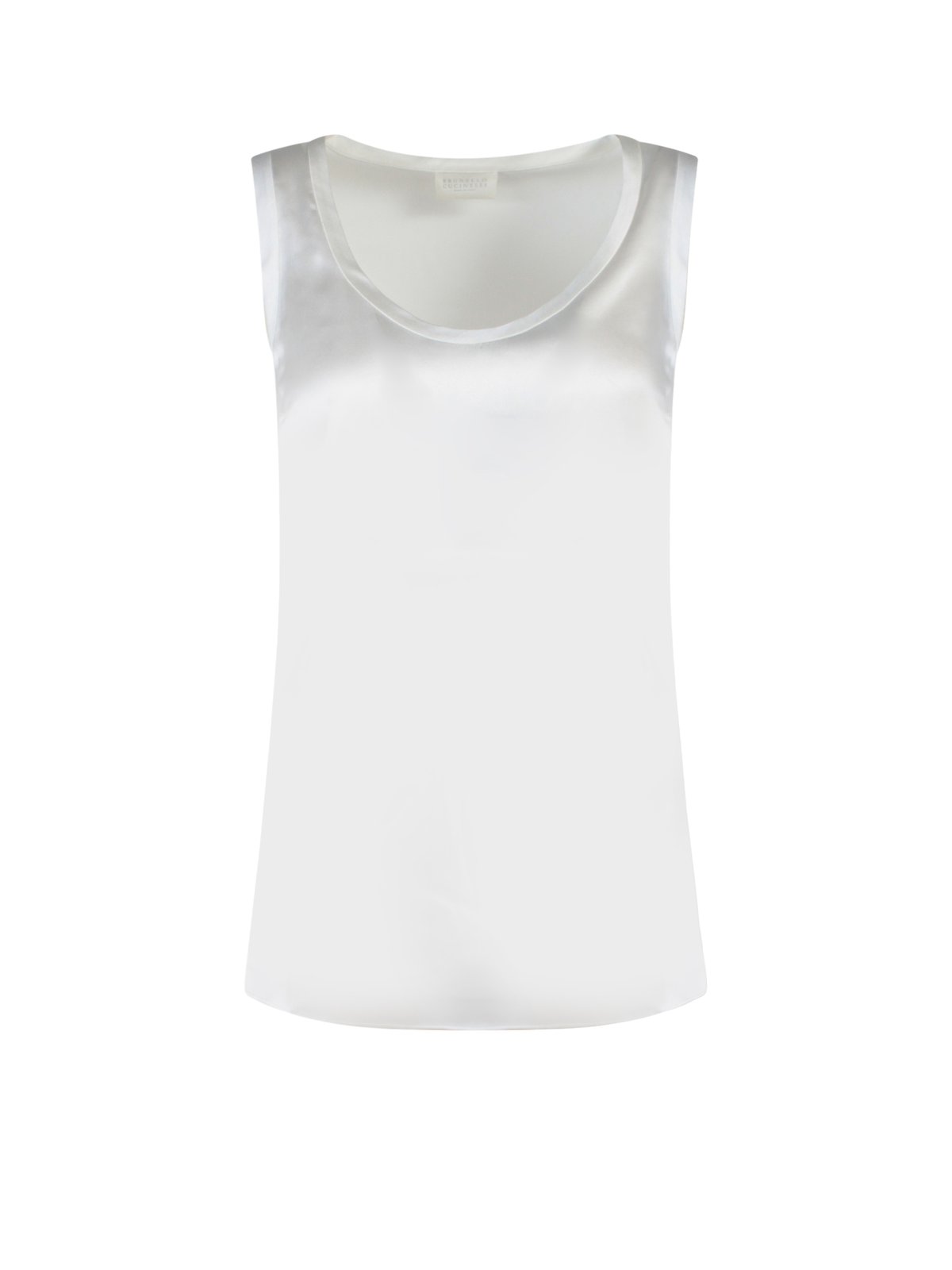 Brunello Cucinelli Scoop-Neck Sleeveless Tank Top 2 Brunello Cucinelli Scoop-Neck Sleeveless Tank Top