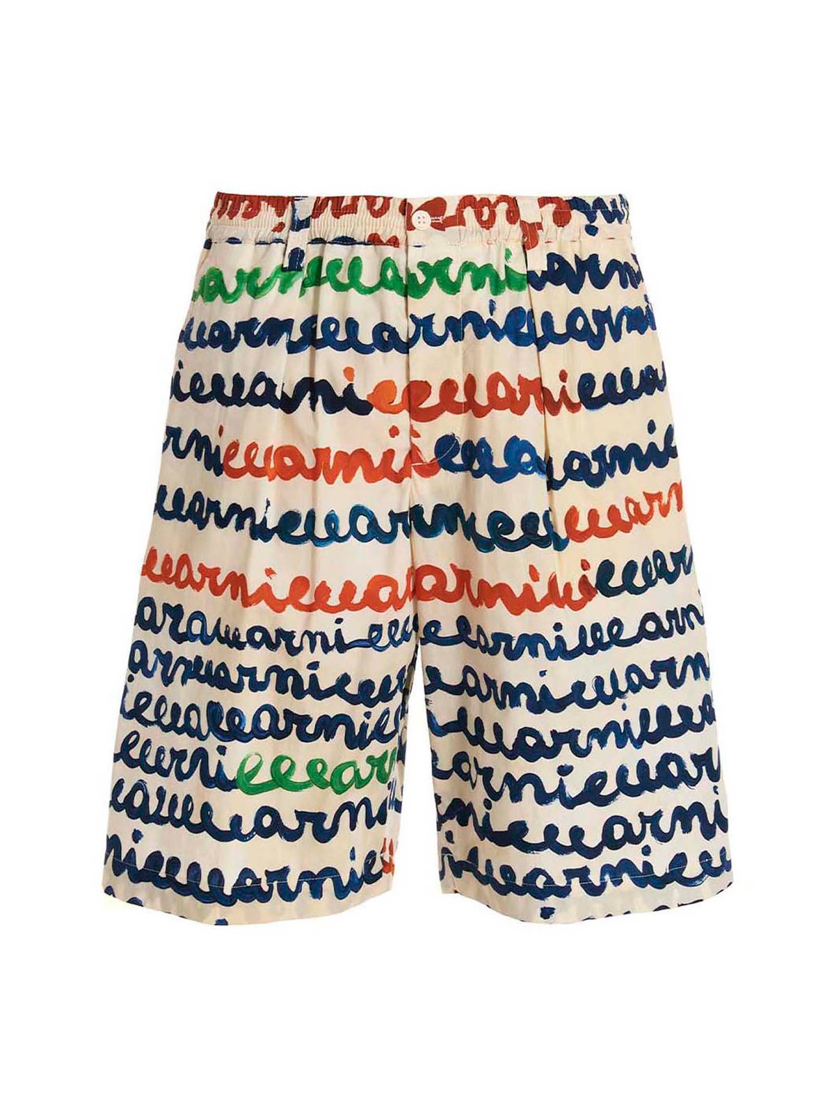 Marni Handwriting Printed Poplin Shorts