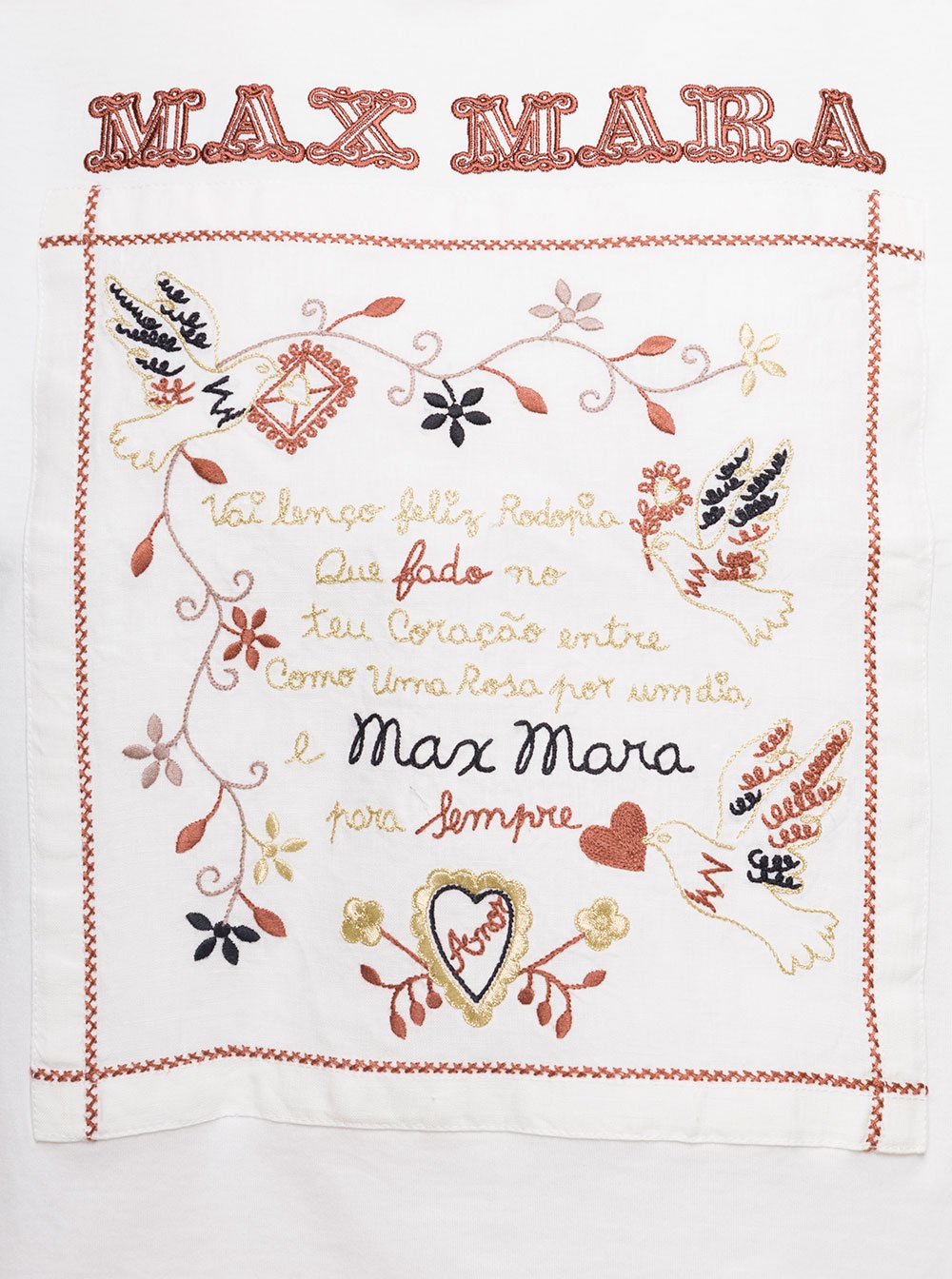 Max Mara Logo Embroidered Crewneck T-Shirt