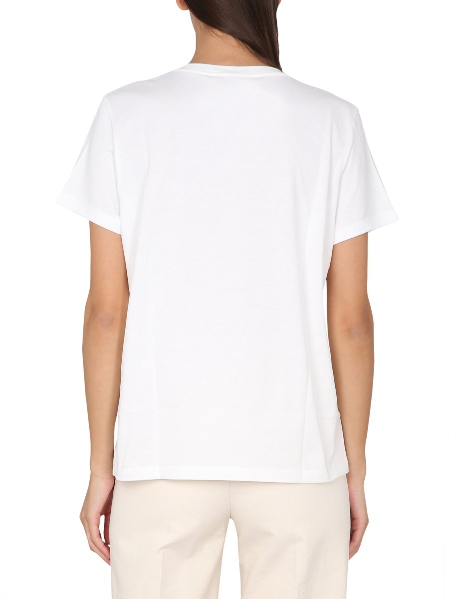 Max Mara Logo Embroidered Crewneck T-Shirt