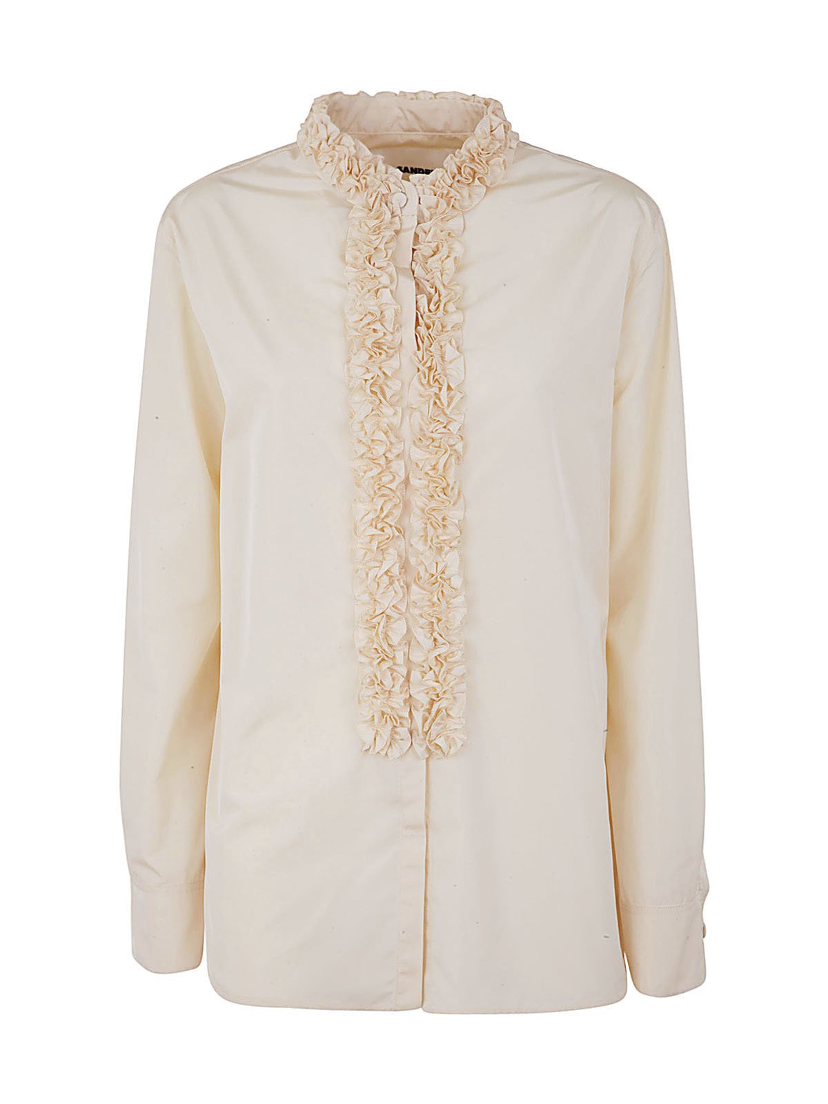 Jil Sander Ruffle Detailed Button-Up Shirt 2 Jil Sander Ruffle Detailed Button-Up Shirt