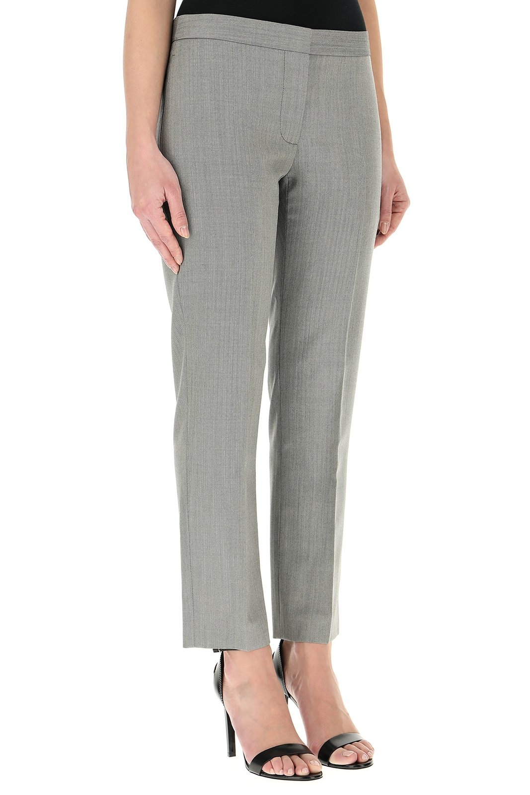 Alexander McQueen Chevron Cropped Trousers