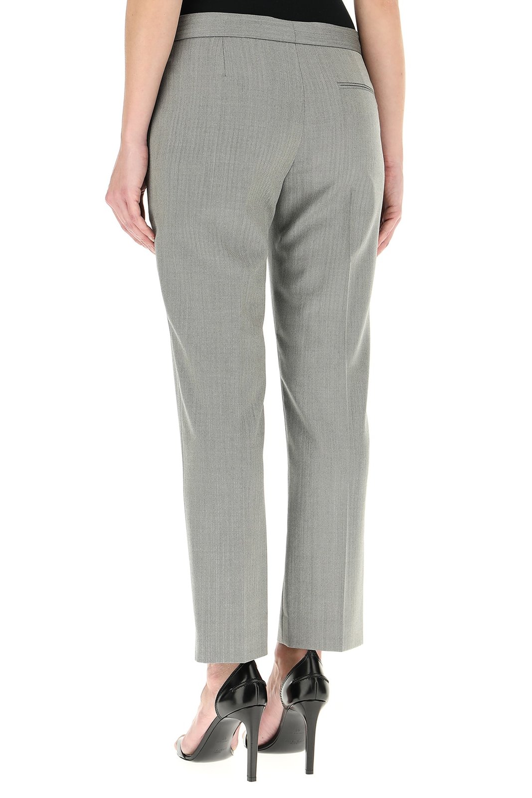 Alexander McQueen Chevron Cropped Trousers