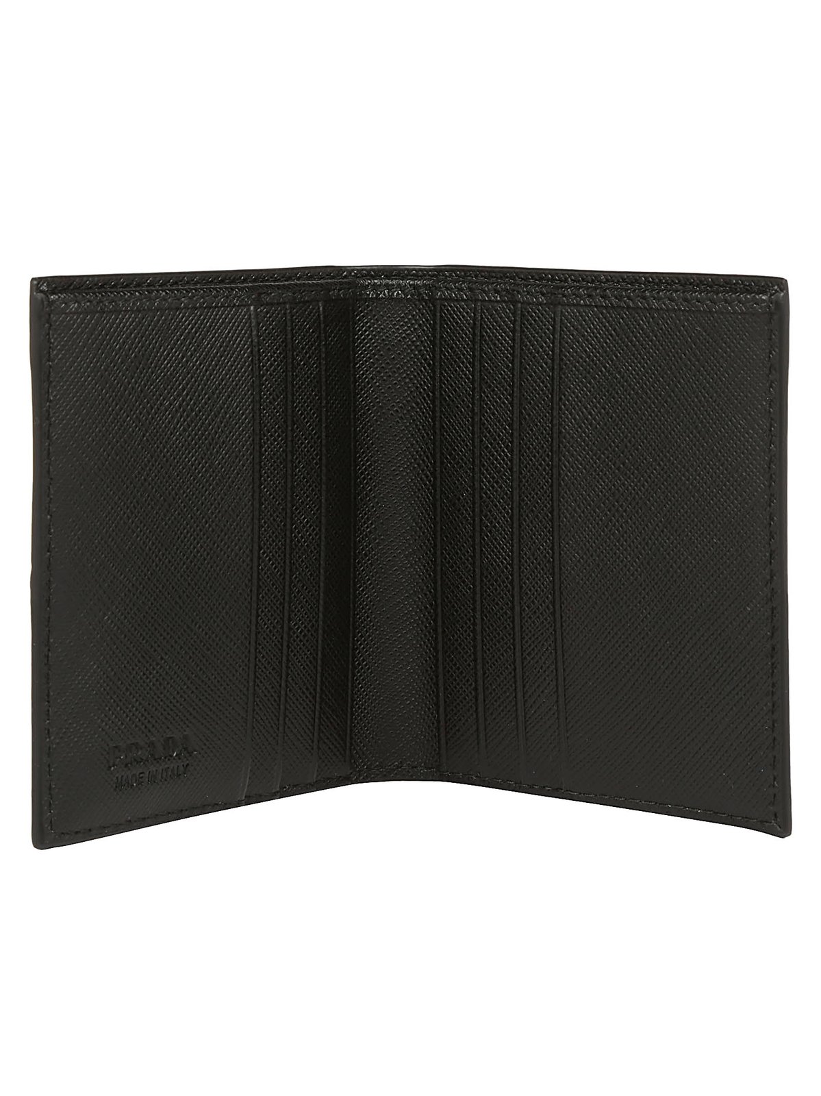 Prada Logo Plaque Bi-Fold Wallet