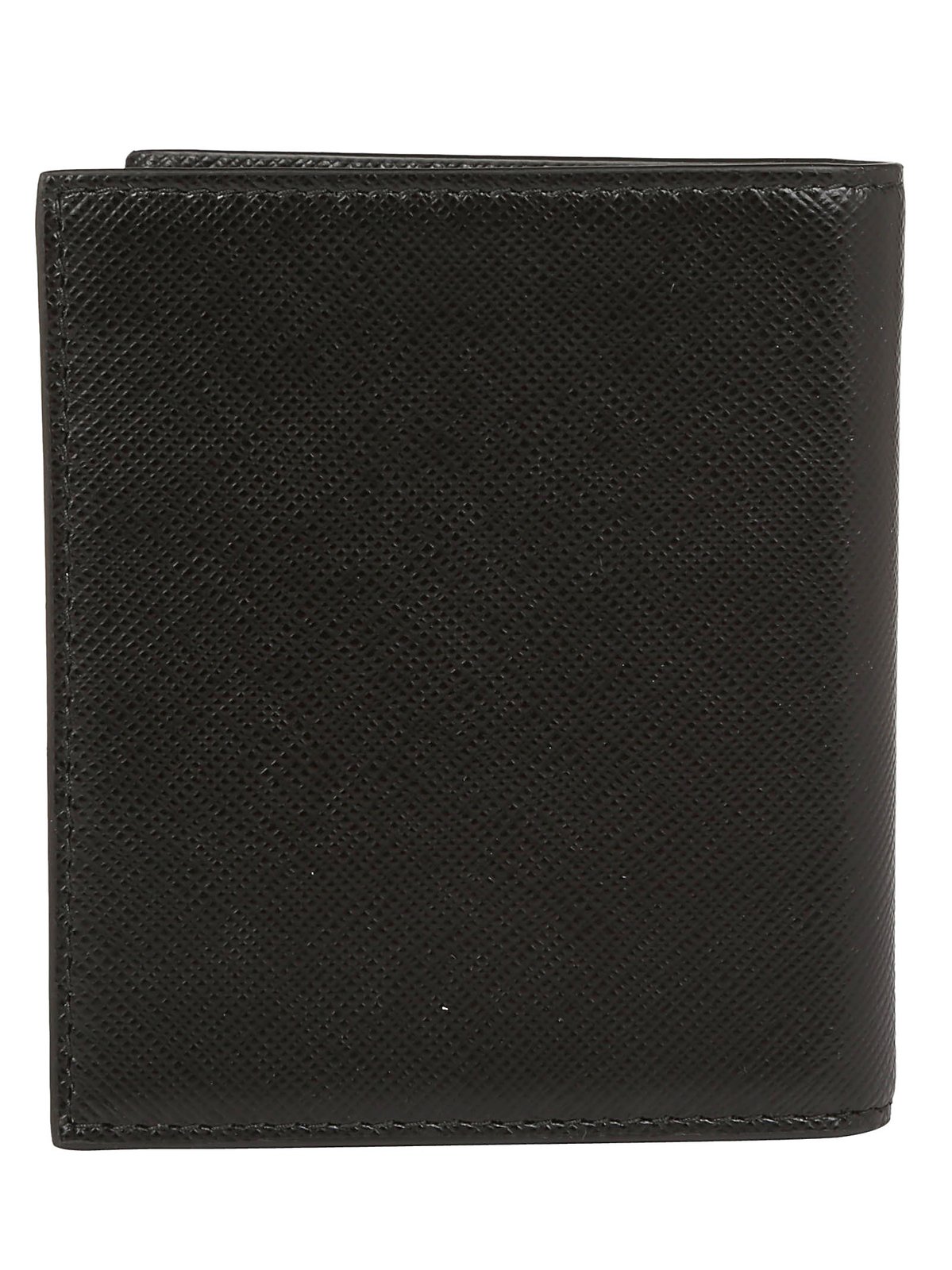 Prada Logo Plaque Bi-Fold Wallet
